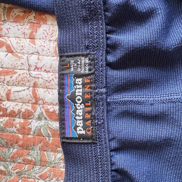 Patagonia Men’s Capilene Baselayer Pants Blue Size Large - Picture 5 of 7